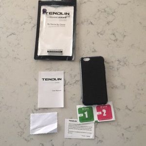 iPhone 6 case black leather